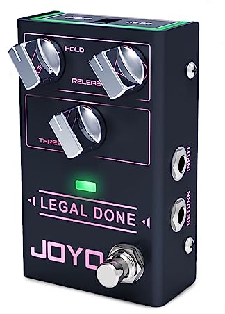 JOYO Noise Gate Pedal Noise Suppressor Gitarre Pedal Noise Killer und Reduktion Brummen für E-Gitarre 4 Kabel Methode (LEGAL DONE R-23)