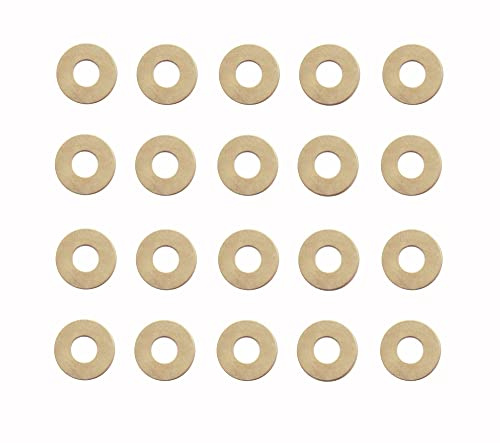 Compatible with Griptilian Mini 555 556 557 EDC Pocket Knife Brass Washer Gasket,Folding Knives Replacement Cushion Pad Ring,Pivot Pin Washers Bearing, 0.4x12x5.2 mm,Pack of 20 pcs