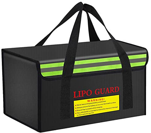 CNDHDOK 360 * 200 * 200mm Ebike Battery Safe Bag Fireproof Charging Bag Large Capatity for Lipo Battery Pack Storage Charging Transport, Home Office Travel Fireproof Safe Storage Pouch