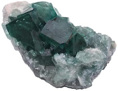 Geoda de fluorita Verde Natural, Cristal de Cuarzo Natural, presagio geomántico, Piedra Mineral curativa, Roca, decoración del hogar, 30-50g