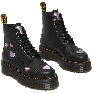 Dr. Martens Damen Sinclair Heart Fashion Boot, Schwarz, 7