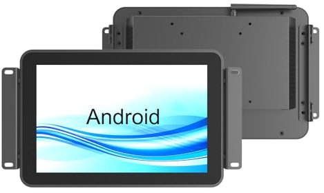 GreenTouch 10.1 Inch Open Frame Touchscreen Android All in one LCD Monitor PC - Industrial Touch Display - Built-in Speakers, WiFi & BT, RK3566 RAM 4G & ROM 32G - Front IK08/IP65