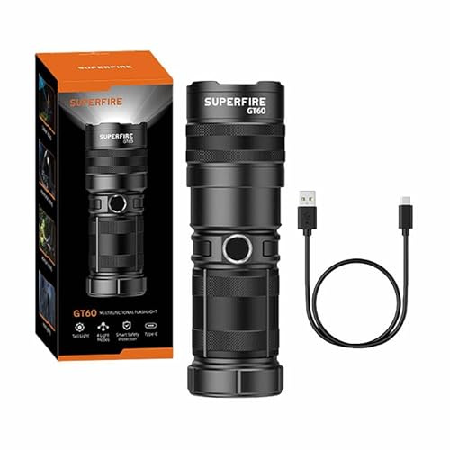 SuperFire Flashlight GT60, 2600lm, USB-C