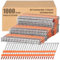 Therwen 1000 Count 21 Degree Framing Nails Full Round Head Collated Framing Nails Ring Shank Hot Dipped Galvanized Nails Plastic Row Fixed for All Pressure Treated Lumber(2 Inch X 0.113 Inch)