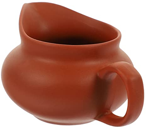 LABRIMP Vintage Ceramic Jug Coffee Kettle Dispenser for Restaurant and Home Use Easy Pouring for Juice and Tea Serving