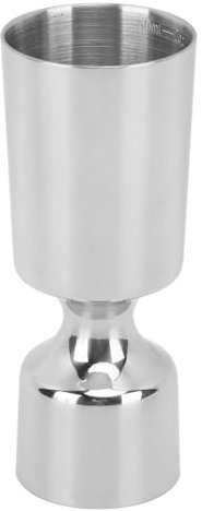 Doppelkopf-Messbecher aus Edelstahl 304, professioneller und schwerer Premium-Glockenmessbecher, Doppel-Cocktailmessbecher im japanischen Stil mit Innenmaßen für
