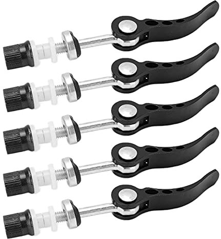 Fahrradrohrschelle, Sattelstützenklemmen aus Aluminiumlegierung, Schnellspanner-Rohrschelle für Mountainbike, Rennrad, Radfahren (Black)