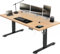 Airfish Höhenverstellbarer Schreibtisch mit USB-Buchse, Elektrisch Schreibtisch mit Kabelwanne, Computertisch, Bürotisch, Stehpult mit Erinnerung an sitzende Tätigkeiten, 160 x 80 cm, Beige