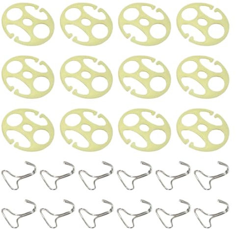 Car Seat Cover Hooks, Car Seat Cover Hook Clips, Hanger for Attaching Car Seat Covers | Car Seat Cover Attachment for Car Seats, 12 Pieces Chuck for Car Seat Covers and 12 Pieces Metal Hooks