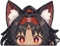 Zenless Zone Zero Peeker Nekomiya Mana Aufkleber – Gaming Sticker für Auto & Seitenscheibe, Niedlich, 2 Stück (12 x 9,2 cm) – Künstlerin Kitsukami