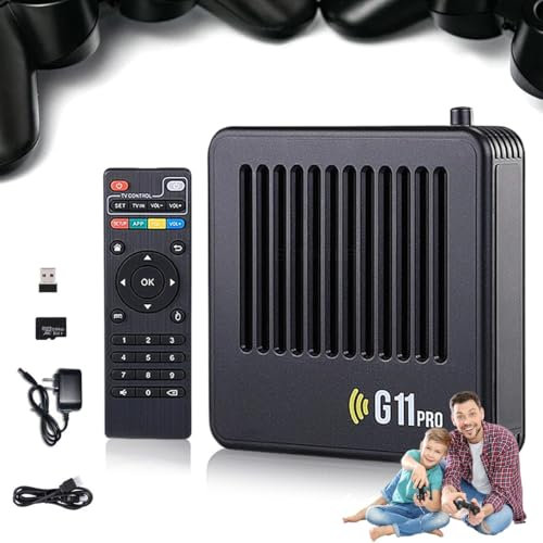 Retrowave G11 Pro, Consola de Juegos Retro Retrowave Game Box, Juegos de TV Plug and Play con Controladores duales inalámbricos de 2,4g(256 G)