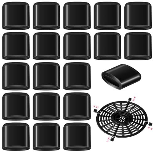 AOZUO 20 pezzi di ricambio in silicone per friggitrice ad aria, paraurti in gomma per friggitrice ad aria, vassoio in silicone antigraffio, coperture protettive per friggitrice ad aria, griglie e