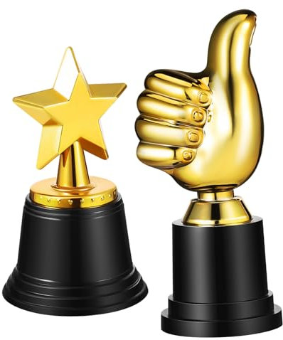 Cabilock 2-teilige Daumen-trophäenbecher Dekorative Partygeschenke Mini-trophäen für