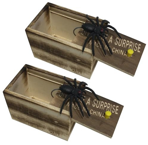 2 Pcs Spinne In Der Box Spider Prank Box Spinnenbox Prank Box Spider Box Spinnenbox Scherzartikel Box Mit Spinne Spider Prank Toy Spinne Box Spinne Aus Der Box Spinne In Der Box Spider Prank Box