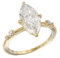 GJYombuke Gold Engagement Rings 9x16mm Oval Cut Solitaire Cubic Zirconia CZ Wedding Promise Rings for Her Wedding Bands for Women,Gold Rings for Women (6)
