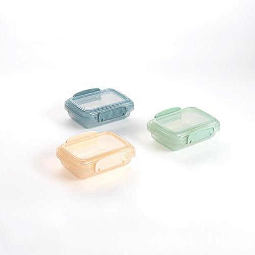 Quid Minimal Set 3 Recipientes Herméticos Plástico 11,5x8x5cm Pp – Polipropileno Apto Microondas Apto Frigorífico
