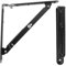 HOMSFOU 2St Trennwand bücherregal ablagen buchstopper working table Wandregal klappbare halterung halterung Dual unterlegscheiben schwimmende Schwerlastregale Tür Unterstützung Eisen Black