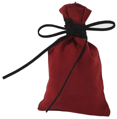 BLESSUME Mittelalterliche Tasche mit Kordelzug, rot, 42