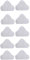 DEMULAX Lot de 10 tampons de Rechange en Microfibre for Balai Vapeur, for H2O Mop X5 à traînée Triangulaire Accessoires de Remplacement pour Nettoyeur Vapeur