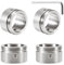 4pcs 304 Edelstahl Heizungsventil adapter, M30x1.5 Thermostat Adapter für Ra, Rav, Ravl-ventil, Heizkörperventil Thermostatkopf mit den Streifen,Auslaufsicheres Präzisions Snap On Design