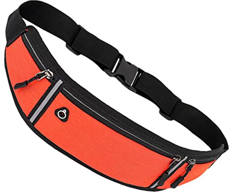 Gürteltasche für Sport und Reisen, Oxfordstoff, Orange