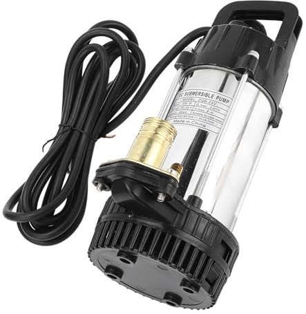 YWBL-WH DC-Tauchpumpe mit Bürstenlosem Kupfermotor, 3 ³/h Durchflussrate, 8 M Hub für Ranch Farm Pool Aquarium, Tragbare Edelstahl-Wasserpumpe mit ABS-Filter