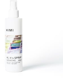 HIMI Gouache Spray de 200 ml, mantiene el gouache húmedo, reactiva, previene bacterias, suministros de arte para artistas, principiantes, colores de pintura de larga duración, a prueba de fugas