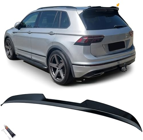Heckspoiler Aufsatz Lippe Schwarz Glanz passt für VW Tiguan II 2016-2024 R-Line