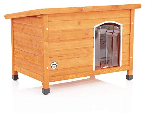 Dog Kennel Insulated Cat House Small Size 86cm Wide 4 Sizes by Cozy Pet With Removable Floor NEW Model House Kennels Houses Anti-Chew Door Trim DK01S