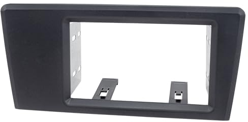 tomzz Audio 2456-016 Doppel DIN Radioblende kompatibel mit Volvo S60 S70 C70 V70 dunkelgrau