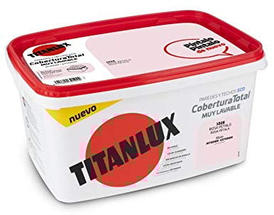 Titanlux Cobertura Total pintura para paredes Rosa Petalo 4L