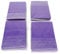 docsmagic.de 4 x 60 Double Mat Purple Card Sleeves Small Size 62 x 89 - Mini - YGO