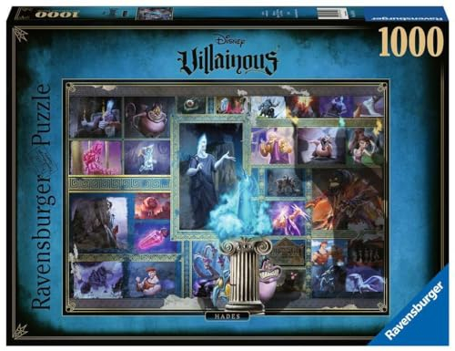 Ravensburger Puzzle 16519 - Villainous: Hades - 1000 Teile Disney Puzzle für Erwachsene und Kinder ab 14 Jahren, Black