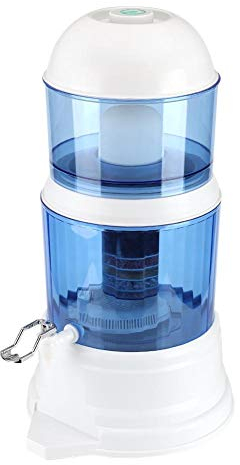16L Trinkwasserfilter, Keramik Kohlemineral Wasserreiniger Wasserfiltersystem, Wasserfilter Outdoor, mit Wasserhahn