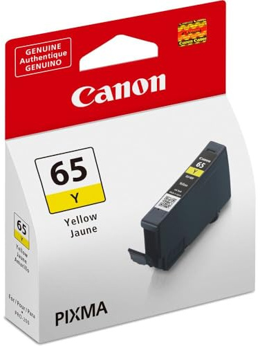 Canon CLI-65 Y Tinte gelb, 12,6 ml Druckertinte für PIXMA Tintenstrahldrucker ORIGINAL