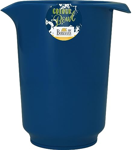 Birkmann, Colour Bowls, Rührbecher, 1,5 Liter, Schüssel aus Melamin, kratzfest, standfest, nachhaltig, dunkelblau, 709072