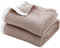 SE SOFTEXLY Kuscheldecke Baumwolle 100%, 4-lagige Weiche Kuscheldecke Musselin Tagesdecke, Bett-Überwurf Sommerdecke Sofadecke Wohndecke für Ganze Saison als Sofaüberwurf Beige Blanket 130x150cm