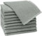 ZOLLNER 10 Toallas de tocador de algodón 100%, 30x50 cm, Gris Claro, 400 g/m²