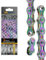 VG SPORTS 6/7/8/9/10/11 Speed Bike Chains, Half Hollow/Full Hollow Lightweight Bicycle Chains for Road Bike/MTB/BMX, Rainbow 116 Links with Missing Link