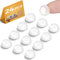 24 Pcs Silicone Door Stoppers Door Stops Rubber Feet Pads Handle Protector Cupboard Adhesive Buffer Pad Clear Silicone Dot for Wall Furniture Kitchen Cabinet Floor Glass, Cylindrical, 0.47 x 0.16 Inch