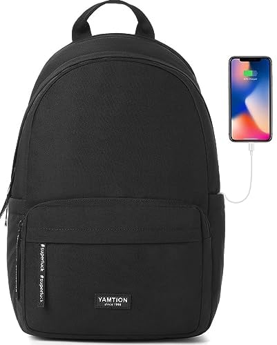 YAMTION Schulrucksack Mädchen Teenager Damen,Schultasche Jungen Tagesrucksack Herren mit 15.6 Zoll Laptopfach, Studium, Schule Rucksack Universität Aus Recyceltem PET, Explore