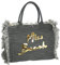 Miss Beach - Badetasche mit Reißverschluss - Glitzer Strandtasche - 29 Liter Volumen - Shopper aus Canvas