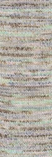 Lang Yarns Wooladdicts 100g Footprints - Farbe 04 - grün/bunt - ein phänomenales 4-fädiges Fantasie-Sockengarn.