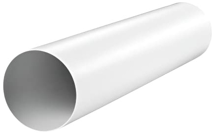 Rundrohrsystem PVC 100 mm Lüftungsrohr 1m