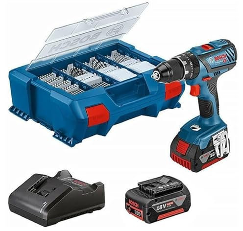 Perceuse-visseuse a percussion Bosch professional GSB 18V + 82 accessoires Pick&Click
