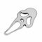 Ghost Scream Auto Emblem Schriftzug 3D Aufkleber Sticker Silber Chrom Heck
