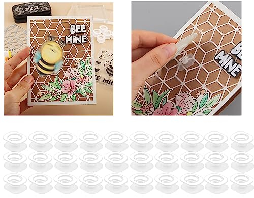 OTCRAFT 30Pcs/Set Mini Action Wobbles,Self-Adhesive Springs,Small Wobblers Movers for Card Making DIY Scrapbooking Arts Projects Handmade Crafts Scrapbooking Embellishments