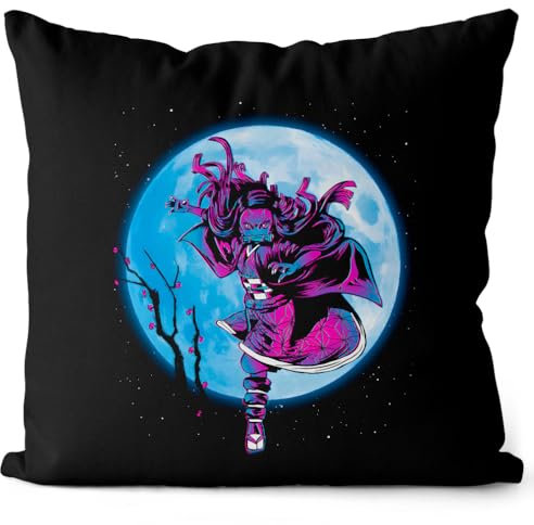 style3 Nezuko Moonshine Kissen mit Füllung 40cm Baumwolle Demon Anime Japan Manga