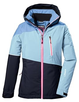 killtec Mädchen Skijacke/Funktionsjacke mit Kapuze und Schneefang KSW 331 GRLS SKI JCKT, hell denim, 176, 42091-000