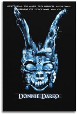 Filmposter Donnie Darko auf Leinwand, Wandkunst, Dekoration, Wohnzimmer, Schlafzimmer, Dekoration, Poster, 20 x 30 cm, ungerahmter Stil